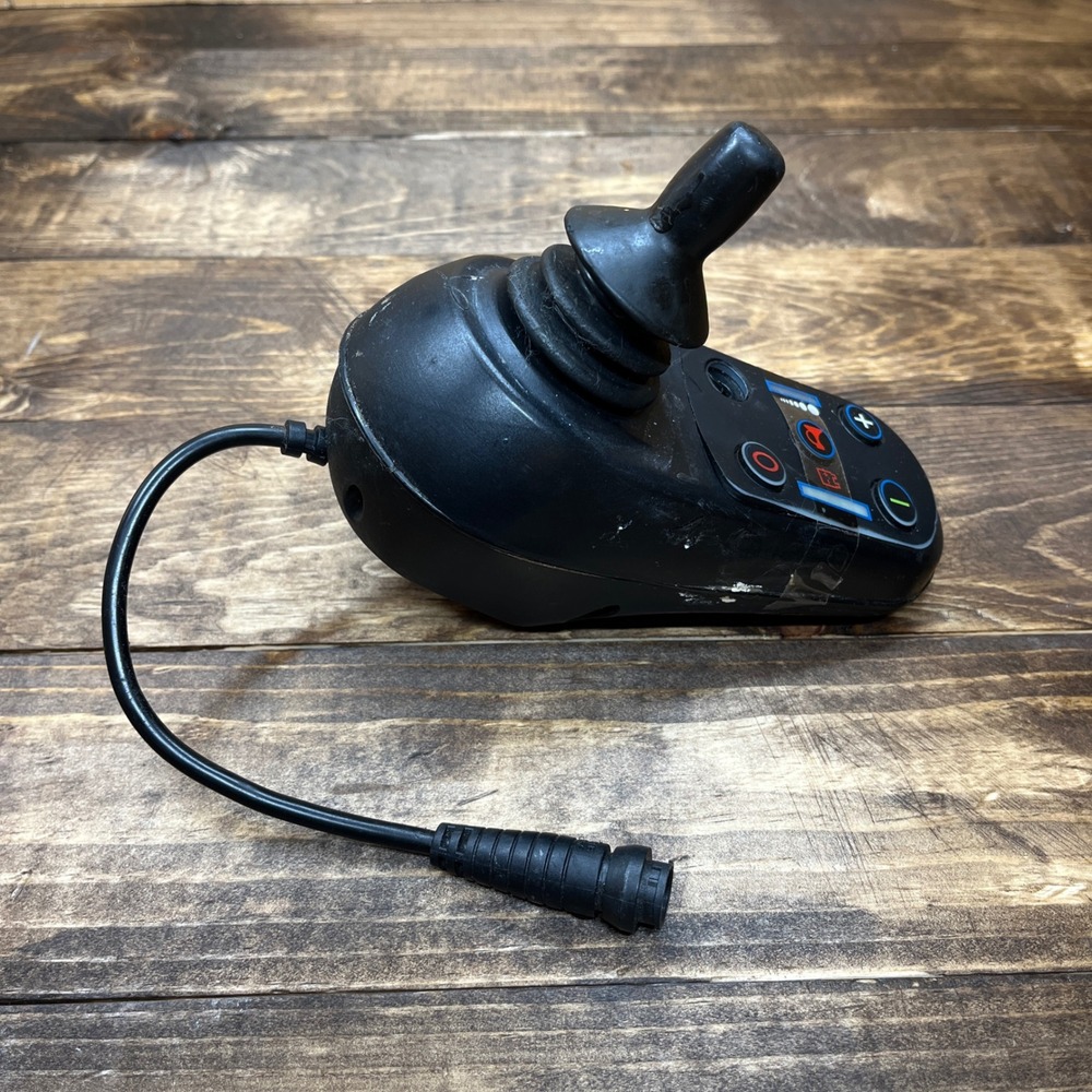 Electric Wheelchair Joystick Controller 4-Pin Round Connector Black Replacement